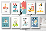 Nursery Art Kids transport, an Animal Illustration by Nursery Art (Thumbnail 2 of 10)
