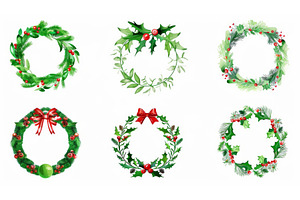 Merry Christmas door wreath design, a Nature Photo by ZinetroN