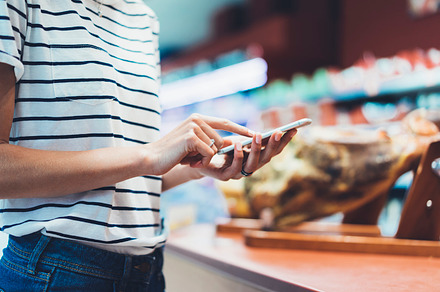 Shopping list on your smartphone containing phone, girl, and hipster, a Person Photo by A_B_C