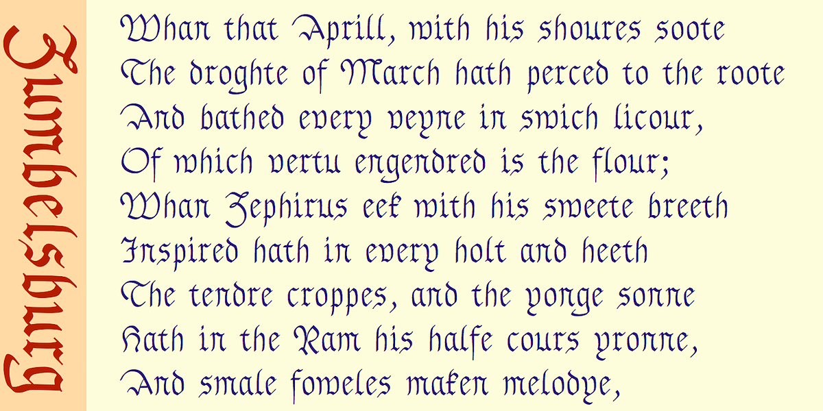 Zumbelsburg, a Blackletter Font by Ingrimayne Type (Photo 5 of 5)