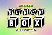 Black Box - 3D Cube Display Font, a Symbol Font by Sahira Studio (Thumbnail 1 of 5)