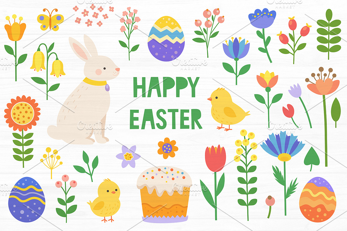 Decorative Easter Design Kit, a Seasonal Illustration by Artspace (Photo 1 of 8)