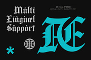 CS Claes – Old English Font, a Blackletter Font by Craft Supply Co. (Thumbnail 4 of 8)
