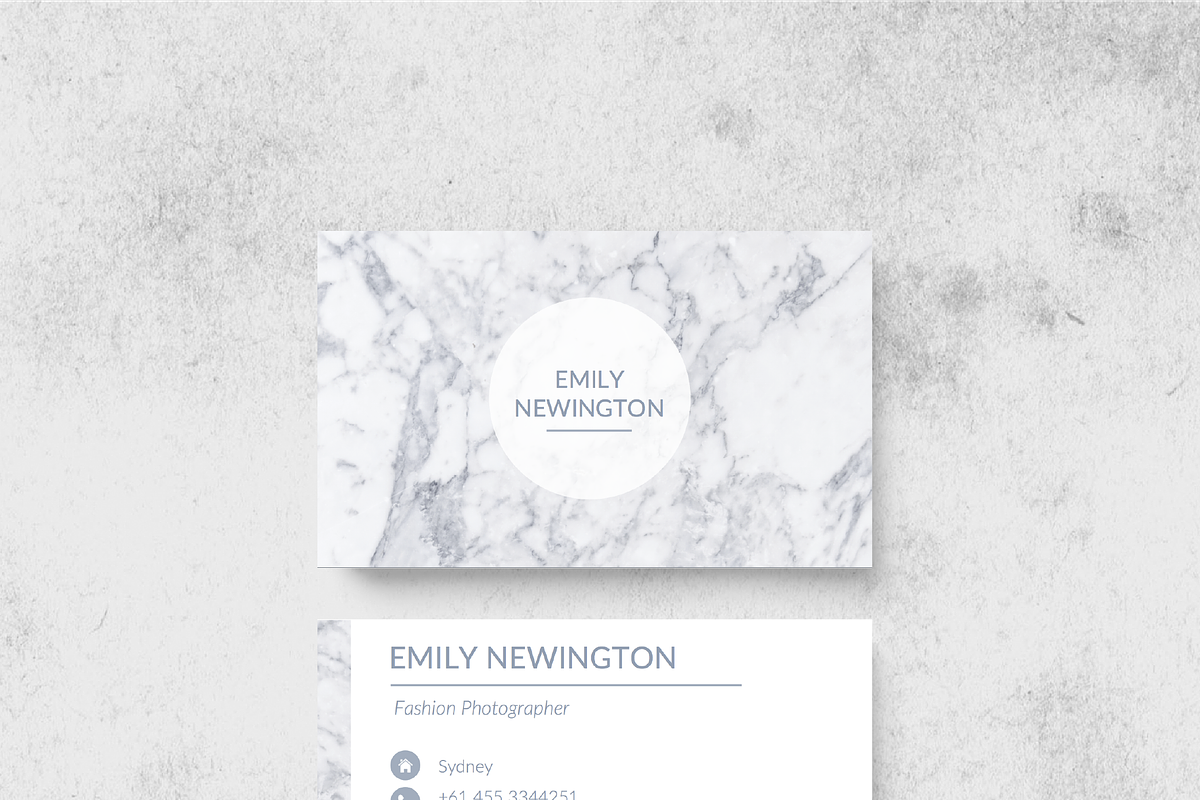 Marble Resume Template+Business Card, a Resume Template by Made By Hamilton (Photo 3 of 4)