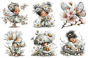 Whimsical Spring Fairy Clipart, an Illustration by Daily.Designs (Thumbnail 6 of 7)