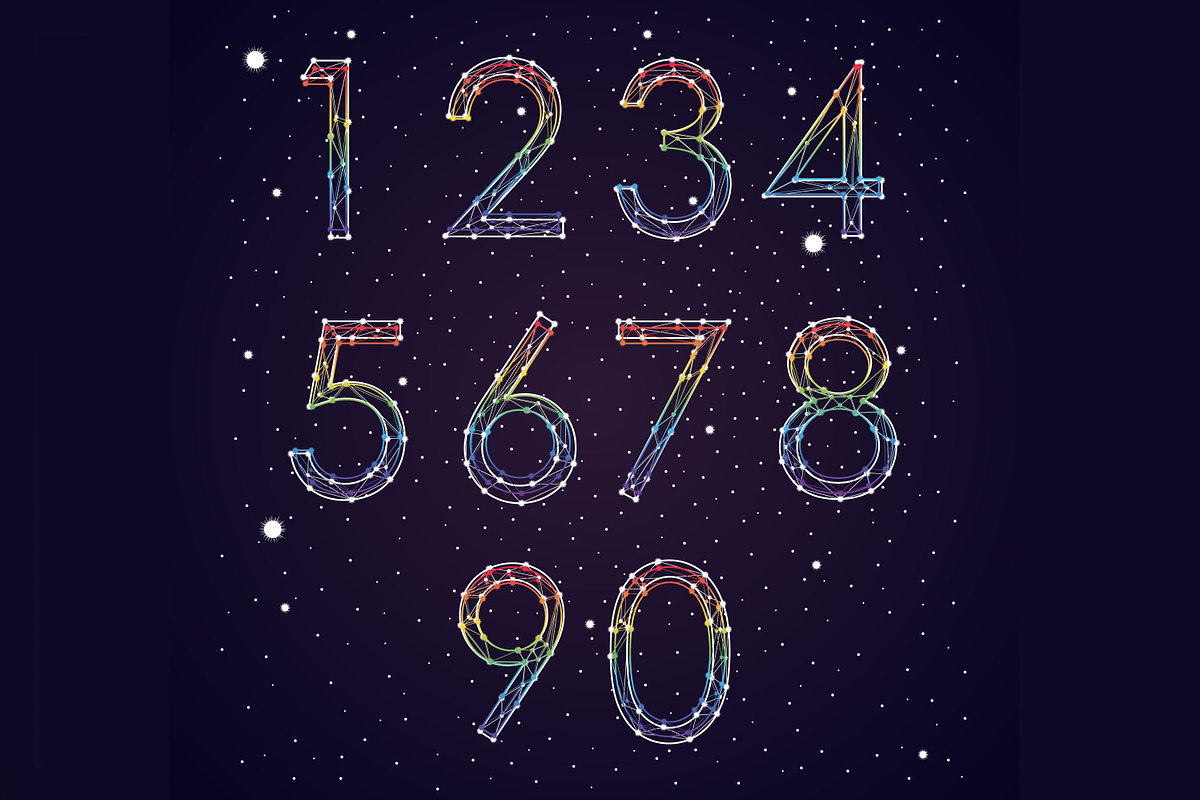 Font constellation vector preview 4