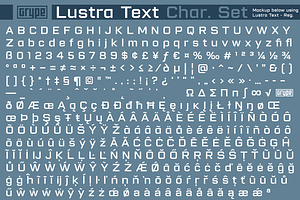 Lustra Text Family