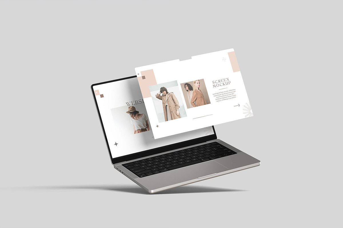 Laptop Screen Website Mockup, a Mac Mockup by graphicpages (Photo 6 of 16)