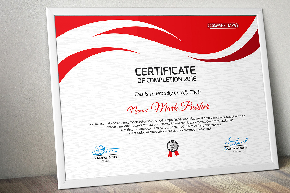 Certificate, a Stationery Template by Curve Design (Photo 5 of 5)