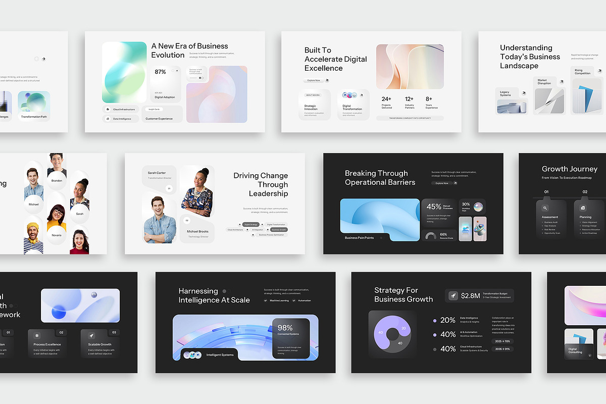 Digital Transformation PowerPoint, a Presentation Template by New Coral Design (Photo 3 of 6)