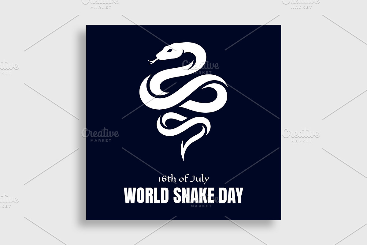 World Snake Day Banner Template, a Social Media Template by nandinigraphics (Photo 1 of 3)