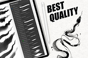 Ink Brushes For Procreate, a Brush Add-On by Nuclear Brushes (Thumbnail 4 of 10)