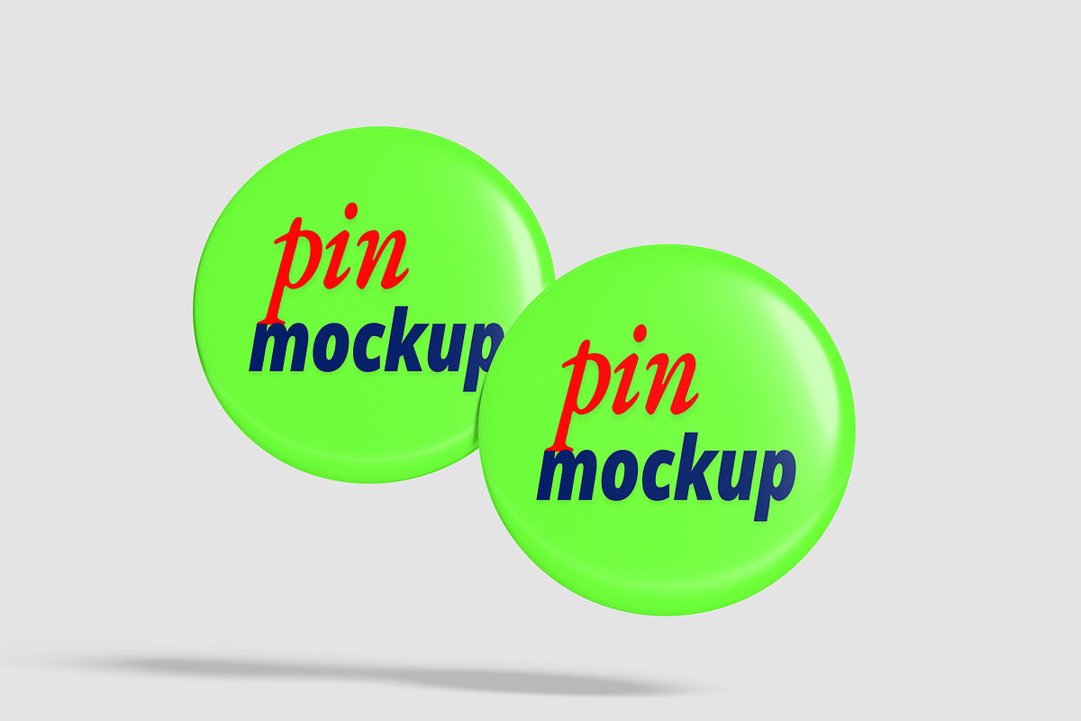 High-Quality Pin Mockup, an Advertising Mockup by safrizalstudio (Photo 5 of 5)
