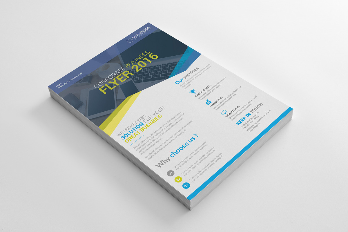 Sikkha Corporate Business Flyer, a Flyer Template by Momentostudio (Photo 3 of 5)