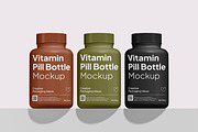 Vitamin Pill Bottle Mockup, a Packaging Mockup by Unerispace (Thumbnail 2 of 5)