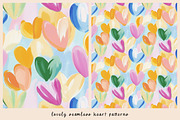 12 Lovely Seamless Heart Patterns, a Pattern Graphic by DesignRocket (Thumbnail 4 of 13)