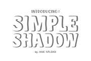 Simple Shadow - Shadow Font Types, a Font by KiddoGlyphs Studio (Thumbnail 1 of 3)