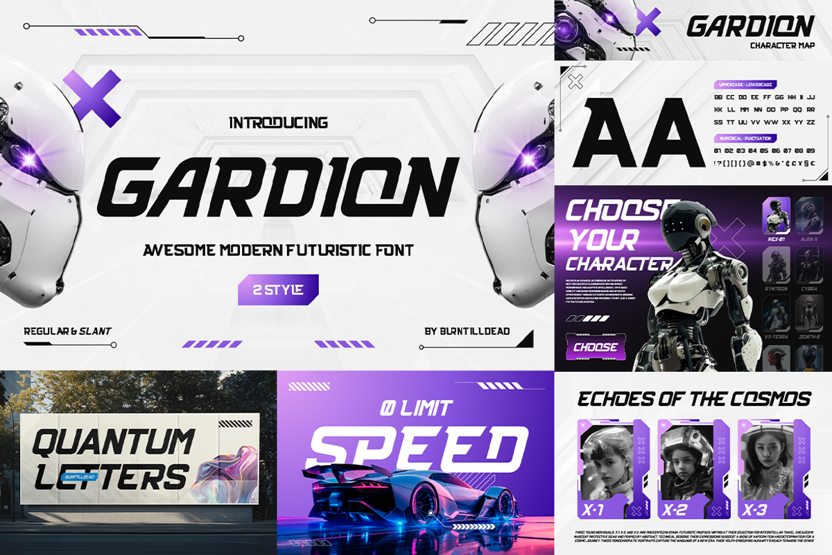 Futuristic Sport Font Bundle, a Sans Serif Font by Burntilldead (Photo 7 of 10)