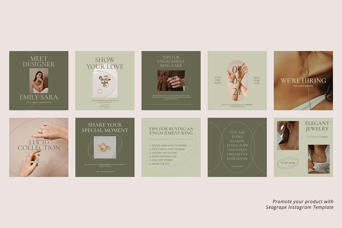 Seagrape - Instagram Template, a Social Media Template by Product Experience (Photo 5 of 10)