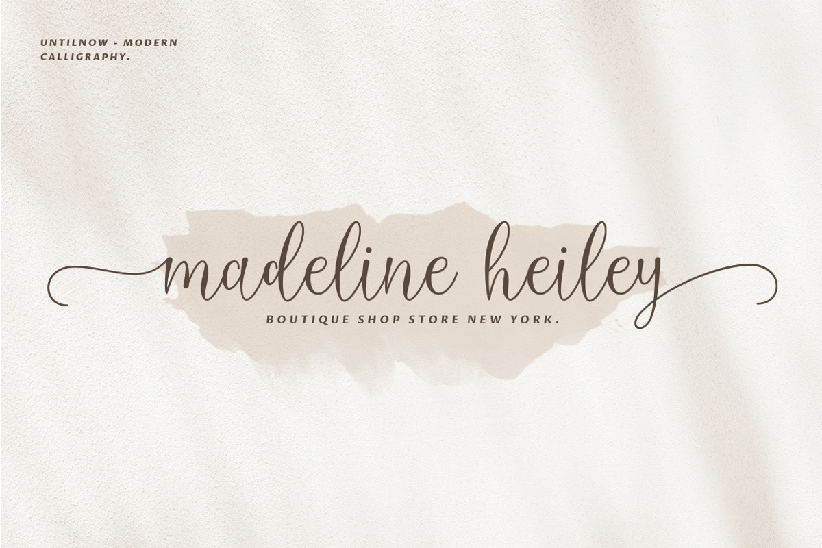 Untilnow Script Modern Calligraphy, a Script Font by sizimon (Photo 2 of 8)