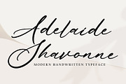 Adelaide Shavone, a Handwritten Font by HaKi Studio (Thumbnail 1 of 5)