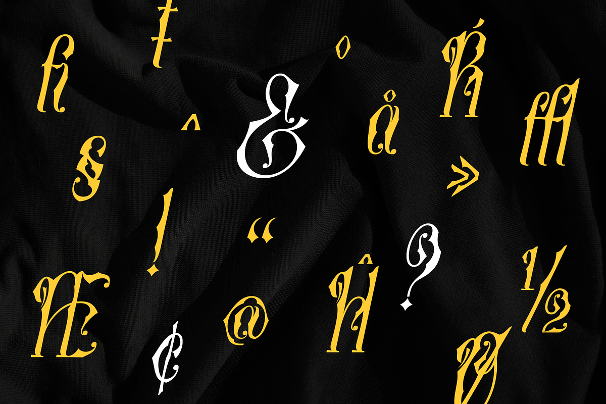 Hakorida - Blackletter Font, a Blackletter Font by madeDeduk (Photo 2 of 10)