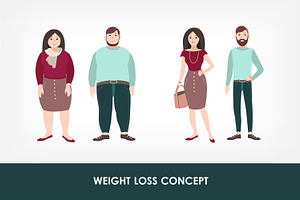 Weight loss concept, a Person Illustration by Good Studio
