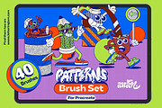 Must have Seamless Patterns, a Brush Add-On by Ana Moreno | Letteringiam (Thumbnail 1 of 6)