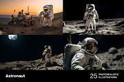 Astronaut in space. 25 images, a Technology Illustration by Handmadefont (Thumbnail 3 of 8)
