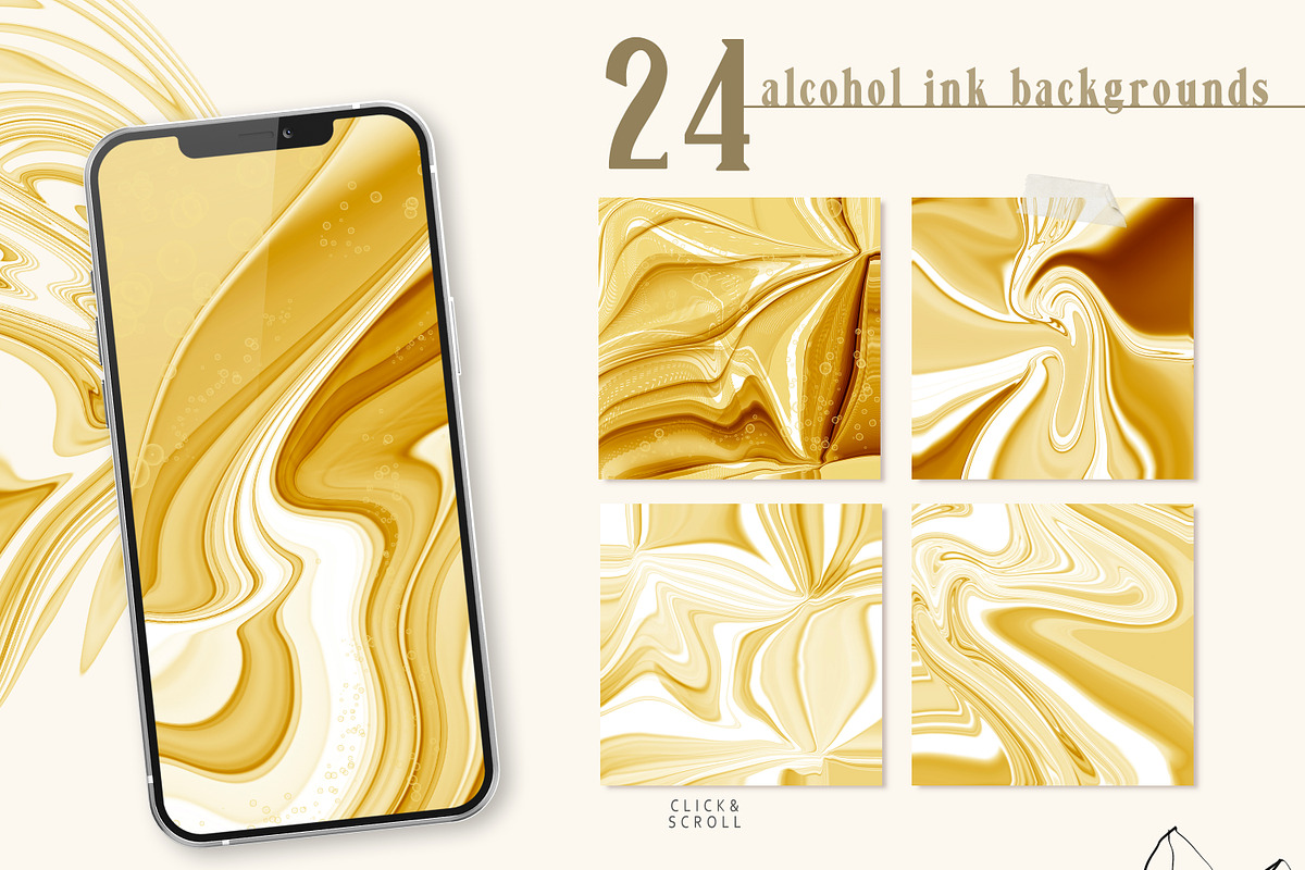 GOLD RUSH abstract collection, a Texture Graphic by Tiana Geo (Photo 5 of 19)