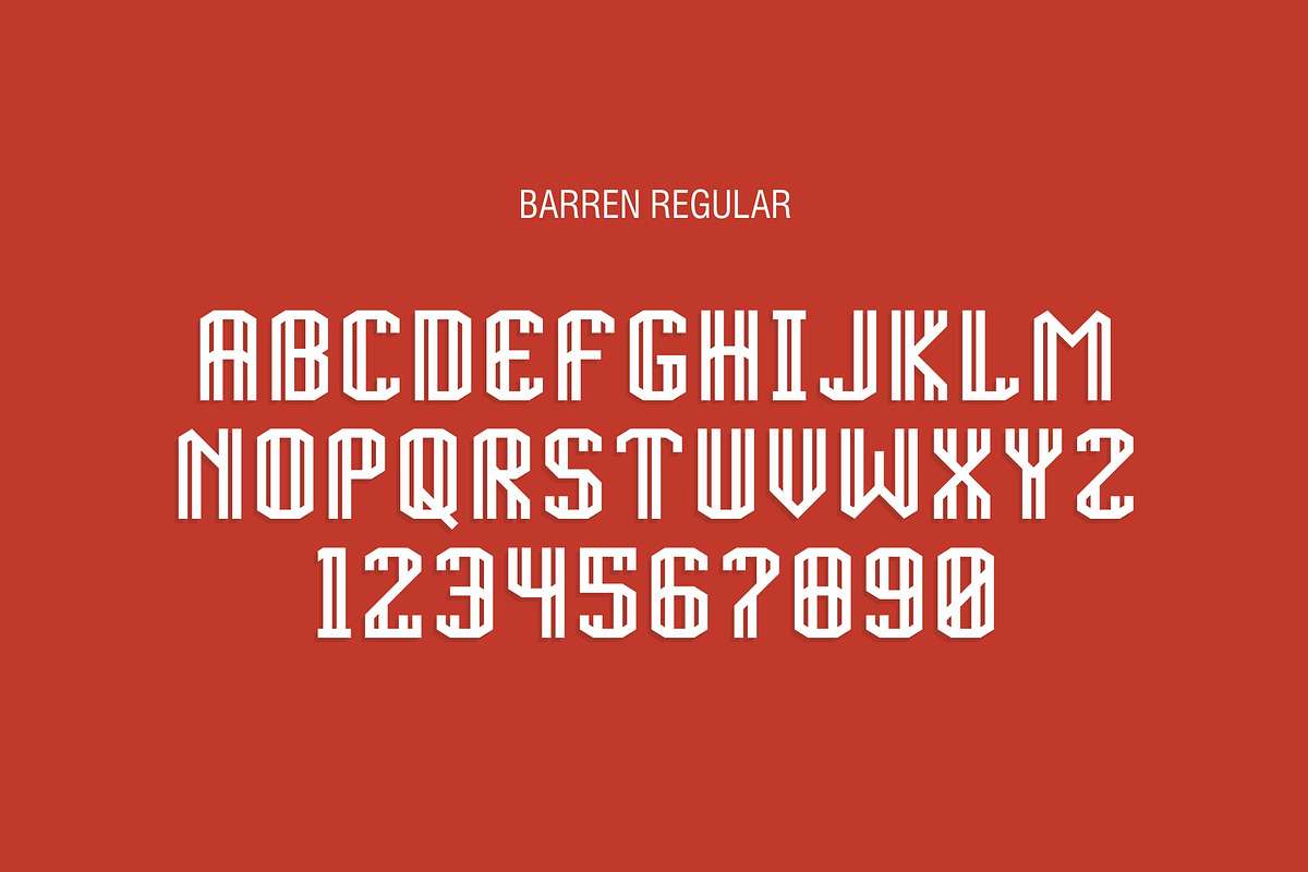 BARREN TYPEFACE preview 2
