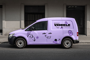 Small Van Mockup, an Advertising Mockup by wavebreak