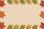 Autumn Leaves Botanical Background, a Background Graphic by Gfx Expert Team (Thumbnail 2 of 3)