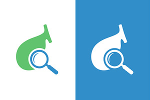 Gallbladder and loupe logo, a Technology Illustration by GraphiShop