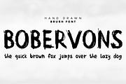 Bobervons hand drawn font, a Handwritten Font by Anna Ozerina (Thumbnail 2 of 3)
