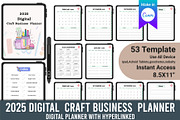 2025 Digital Craft Business Planner, a Stationery Template by Designmela01 (Thumbnail 1 of 4)