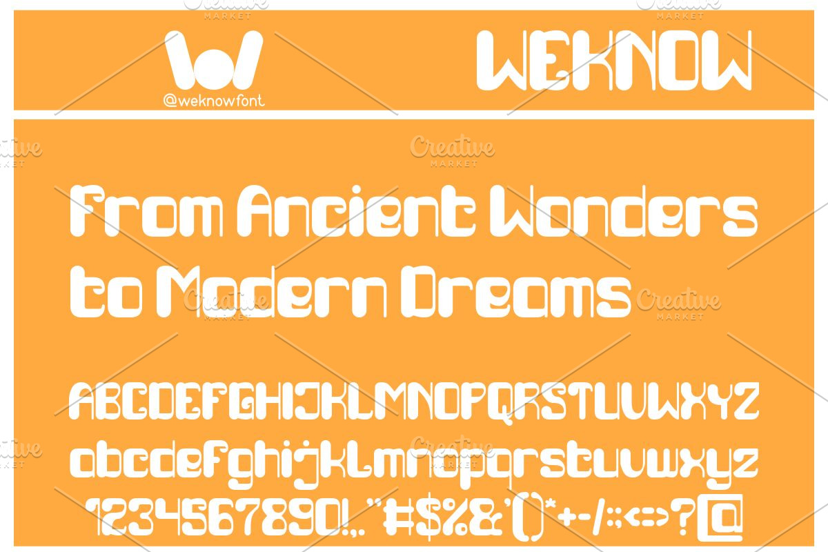 Fruit of life font, a Font by weknow (Photo 4 of 8)