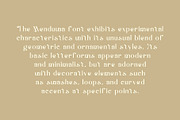 Menduwa - Sans Serif Vintage, a Sans Serif Font by Boril Std (Thumbnail 2 of 12)