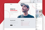 Daniel – Portfolio Website Template, a HTML Template by TemplatesJungle (Thumbnail 1 of 2)