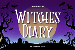 Witches Diary, a Sans Serif Font by Burntilldead
