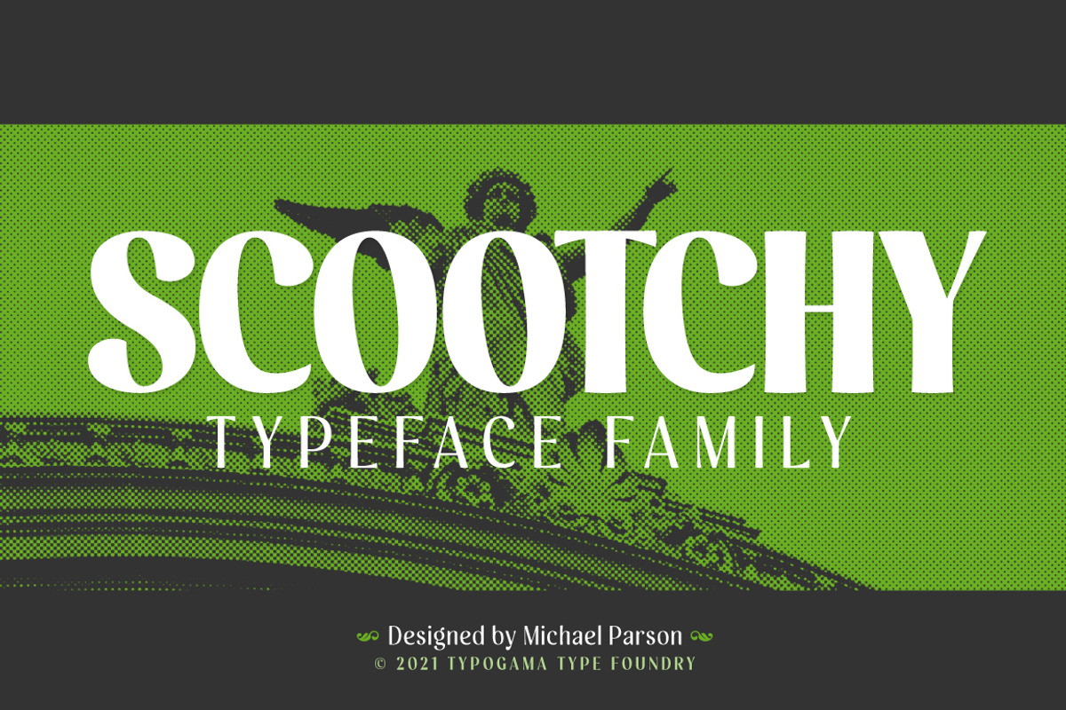 Scootchy, a Sans Serif Font by Typogama (Photo 1 of 13)