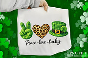 St. Patrick's Day Peace Love Lucky, an Illustration by Canvas Craft (Thumbnail 1 of 4)
