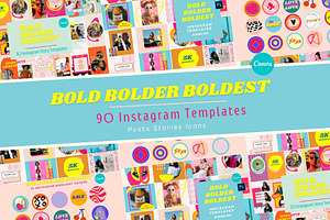 Boldest Instagram Templates CANVA