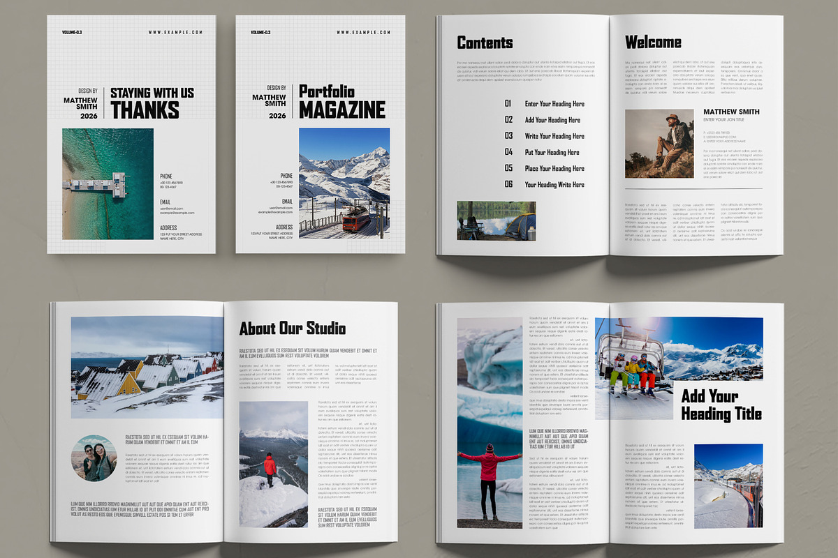 Modern Portfolio Magazine Layout preview 2