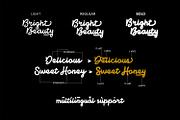 Bright beauty Family, a Script Font by madeDeduk (Thumbnail 7 of 8)