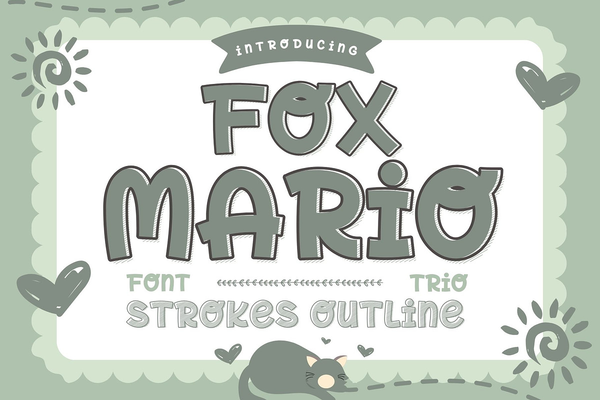 Fox Mario Font Trio, a Handwritten Font by Fox7 By Rattana (Photo 1 of 12)