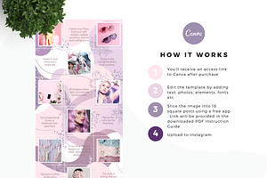 Pinkpreneur Canva Instagram Puzzle