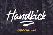 Handkick Marker Font, a Script Font by Letteralle Studios (Thumbnail 1 of 8)