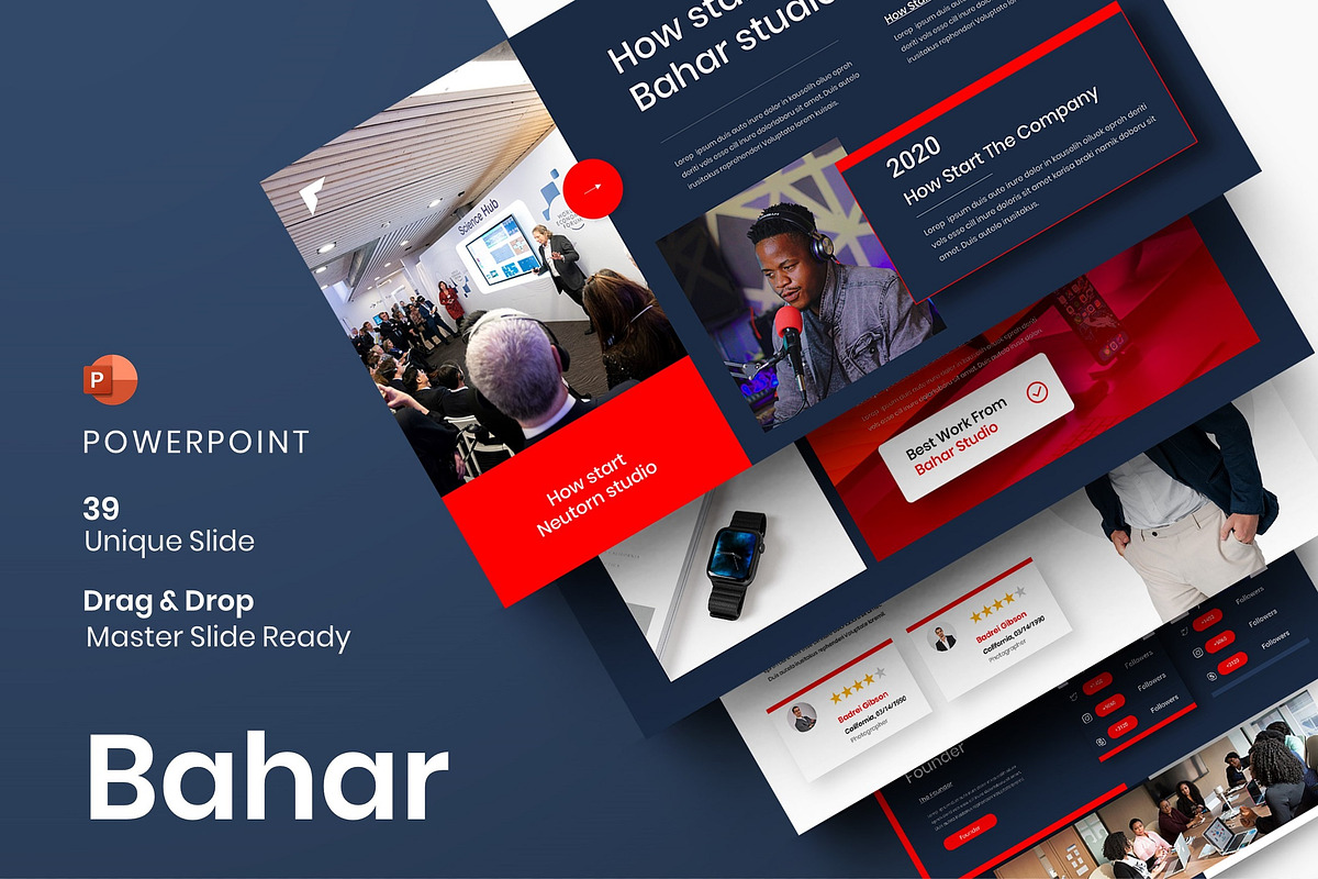 Bahar – Business PowerPoint Template, a Design Template by Dens Creative Studio (Photo 1 of 6)