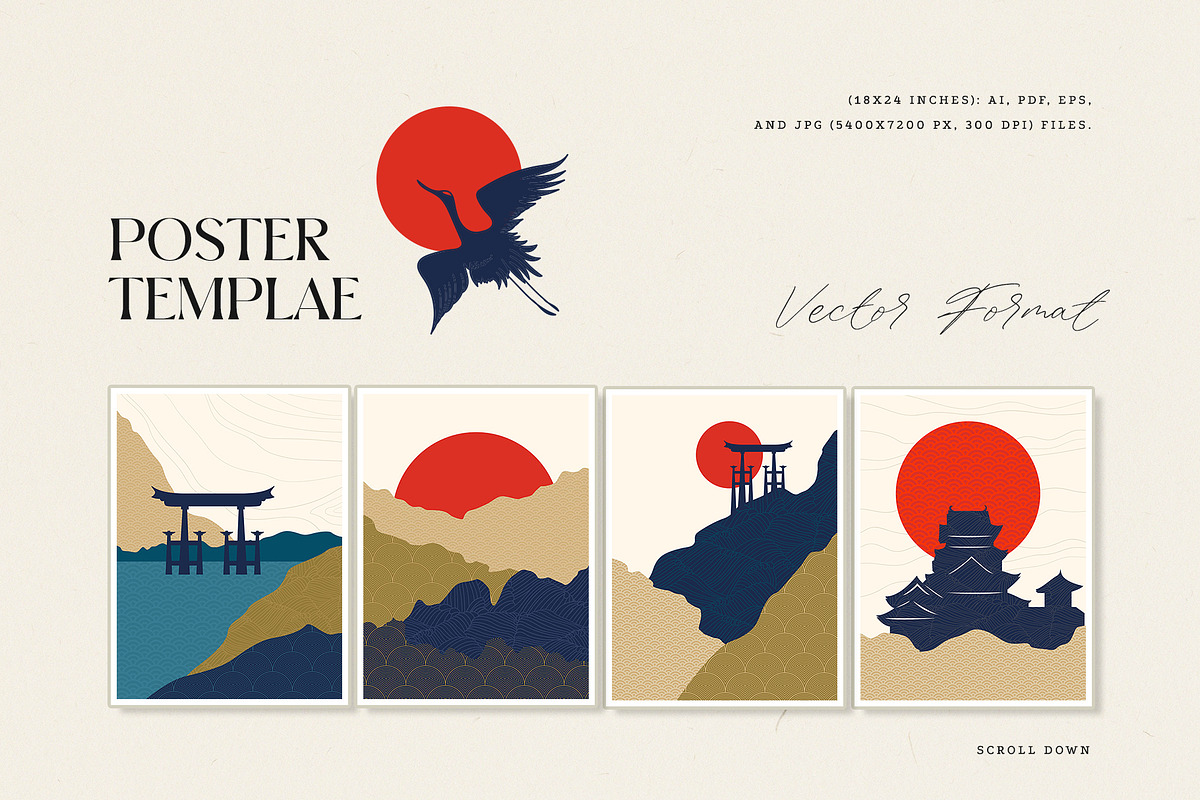 Japan - Poster Builder, a Decorative Illustration by KetteCreate (Photo 6 of 15)